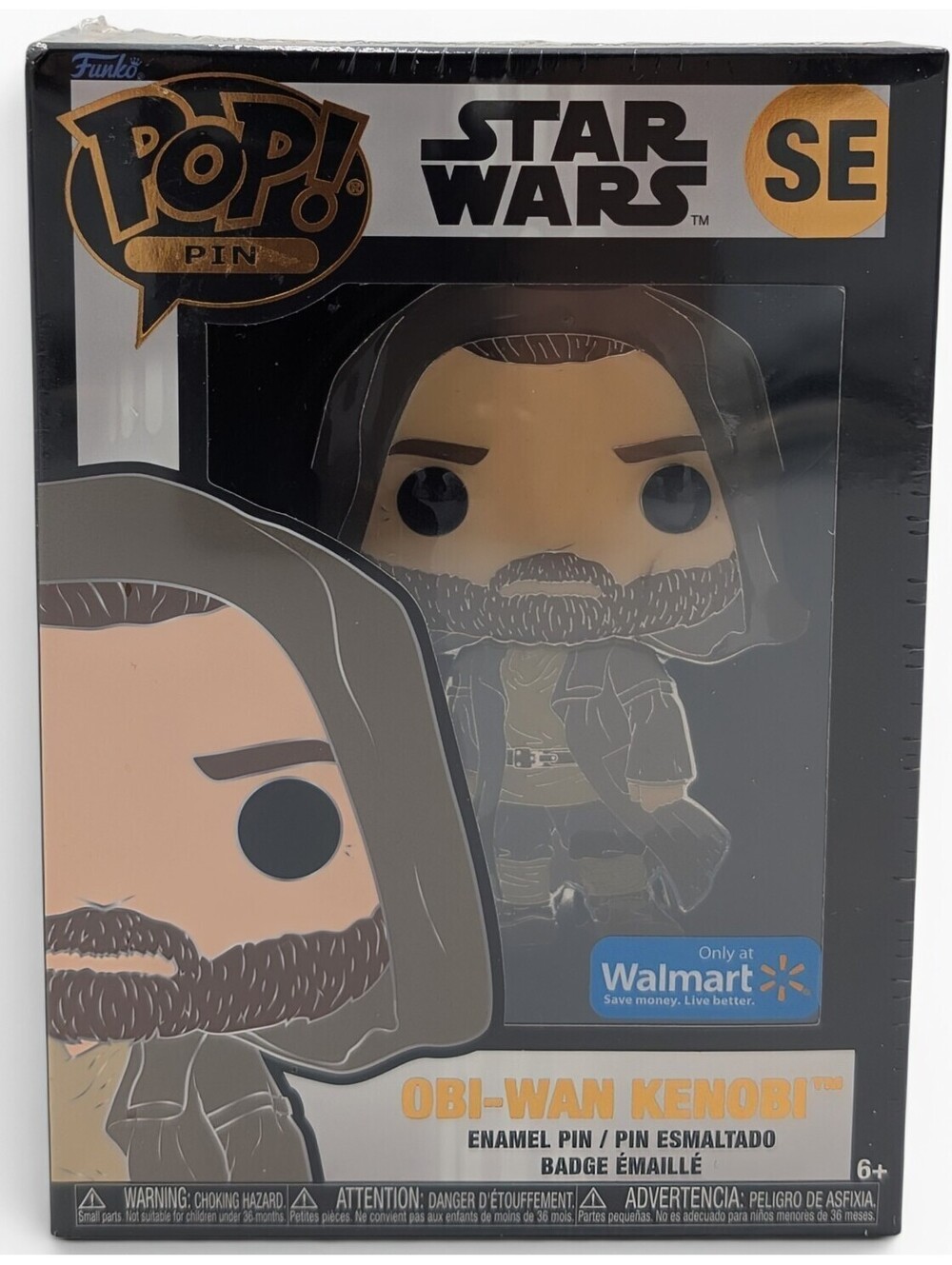 Funko Pop Pin Star Wars Obi-Wan Kenobi (Hooded) Walmart Exclusive 2022 E3